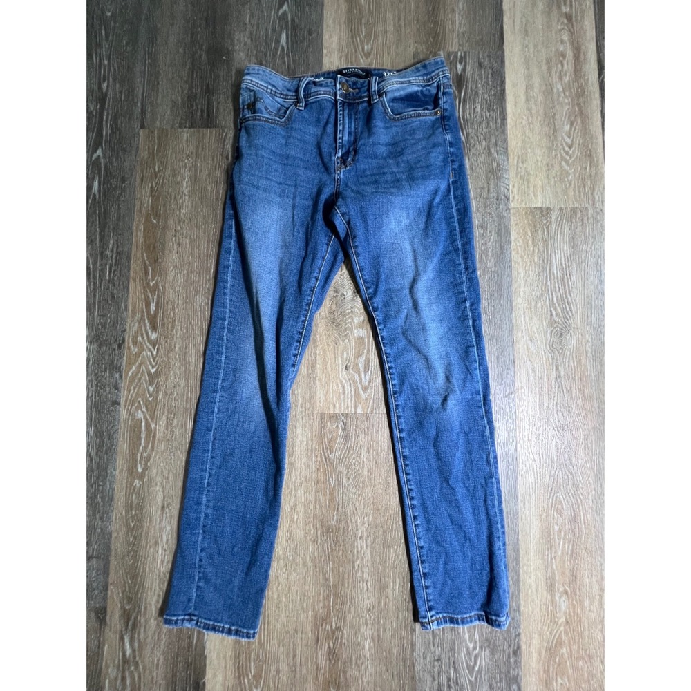 Liverpool Modern Straight Jeans Mens 32x32 Blue Denim Stretch Pants 3110